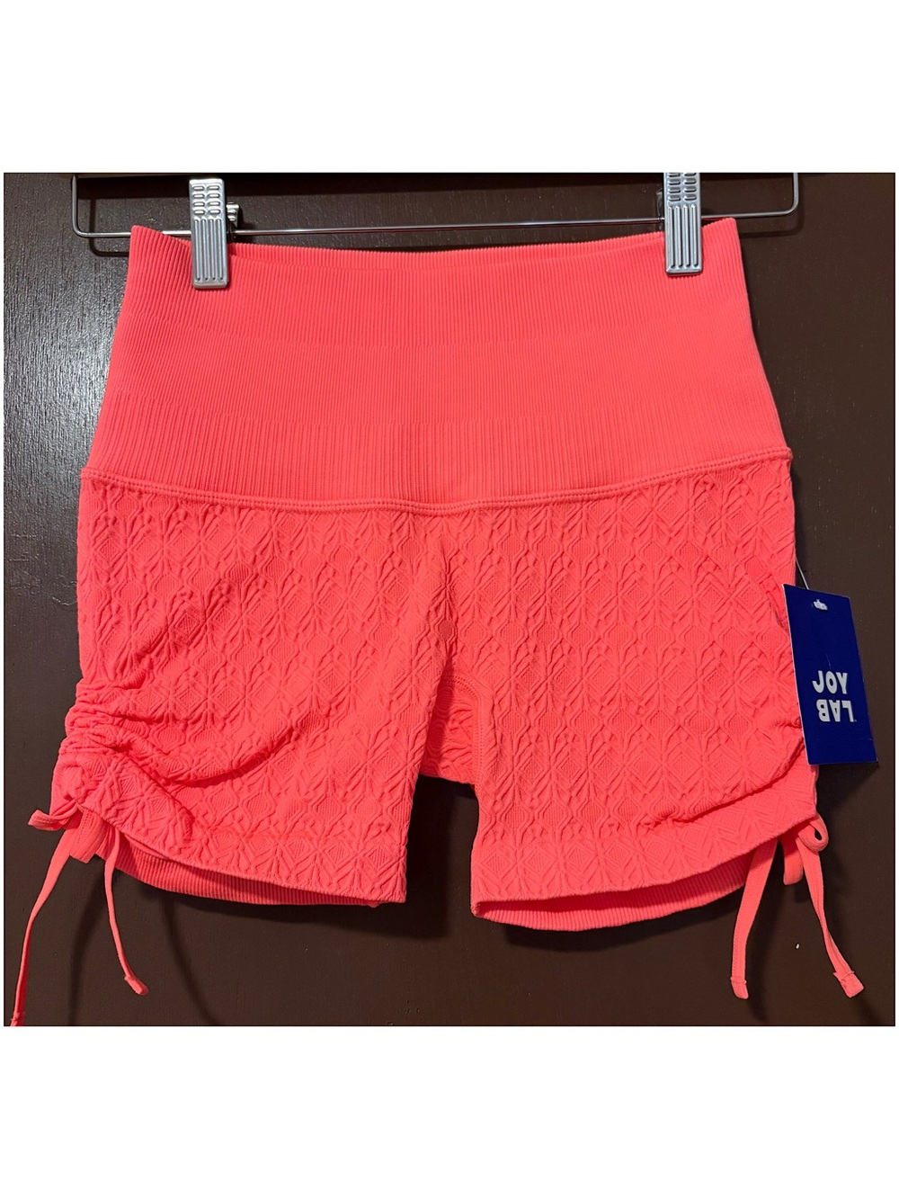 JoyLab Side Cinch Seamless Bike Shorts (Persimmon Orange - Extra Small)